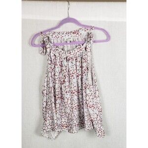 Joie Tank Top Womens 1X Silk Sleeveless Blouse Tie Shoulder Multicolor Floral
